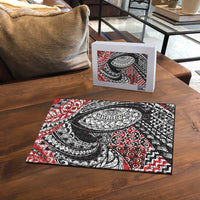 Aotearoa Maori Rugby Tribal Tattoo Puzzle Kowhaiwhai Taniko Patchwork Motifs LT9 - Polynesian Pride