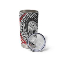 Aotearoa Maori Rugby Tribal Tattoo Tumbler Cup Kowhaiwhai Taniko Patchwork Motifs LT9 - Polynesian Pride