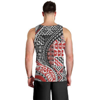 Aotearoa Maori Tribal Tattoo Men Tank Top Kowhaiwhai Taniko Patchwork Motifs LT9 - Polynesian Pride
