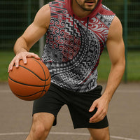 Aotearoa Maori Tribal Tattoo Sleeveless Hoodie Kowhaiwhai Taniko Patchwork Motifs LT9 - Polynesian Pride