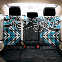 Blue Aotearoa Tukutuku Manawa Tapu Back Car Seat Cover Ta Moko Toi Maori LT9 - Polynesian Pride