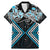 Blue Aotearoa Tukutuku Manawa Tapu Family Matching Mermaid Dress and Hawaiian Shirt Ta Moko Toi Maori
