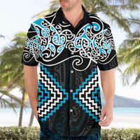 Blue Aotearoa Tukutuku Manawa Tapu Hawaiian Shirt Ta Moko Toi Maori LT9 - Polynesian Pride