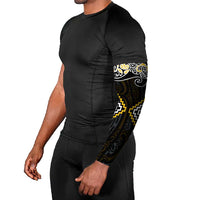 Gold Aotearoa Tukutuku Manawa Tapu Arm Sleeves Ta Moko Toi Maori LT9 - Polynesian Pride