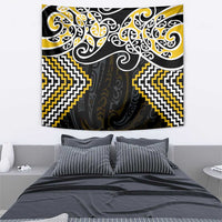 Gold Aotearoa Tukutuku Manawa Tapu Tapestry Ta Moko Toi Maori