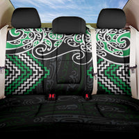 Green Aotearoa Tukutuku Manawa Tapu Back Car Seat Cover Ta Moko Toi Maori LT9 One Size Green - Polynesian Pride