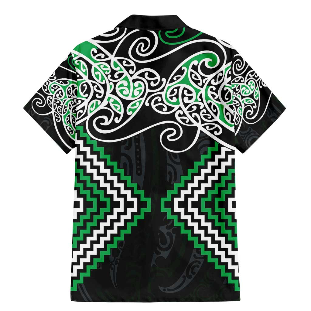 Green Aotearoa Tukutuku Manawa Tapu Family Matching Mermaid Dress and Hawaiian Shirt Ta Moko Toi Maori LT9 - Polynesian Pride
