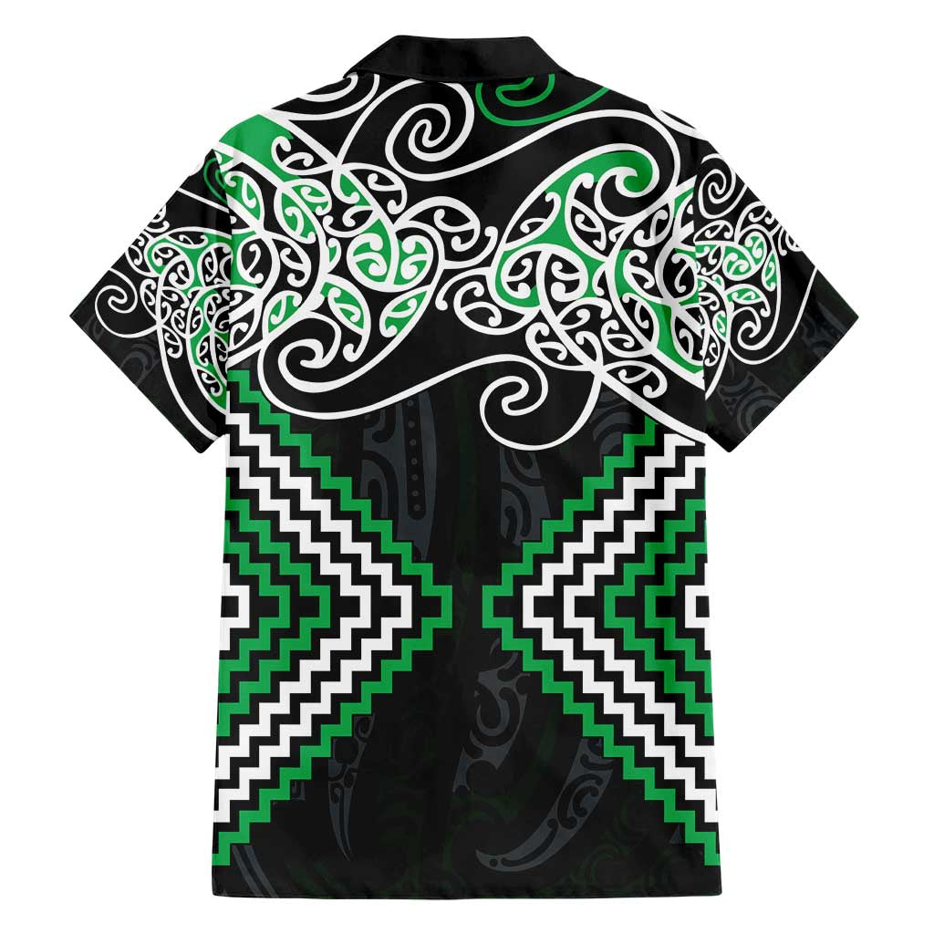 Green Aotearoa Tukutuku Manawa Tapu Hawaiian Shirt Ta Moko Toi Maori LT9 - Polynesian Pride