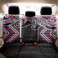 Pink Aotearoa Tukutuku Manawa Tapu Back Car Seat Cover Ta Moko Toi Maori LT9 - Polynesian Pride