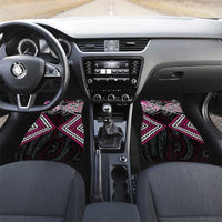 Pink Aotearoa Tukutuku Manawa Tapu Car Mats Ta Moko Toi Maori