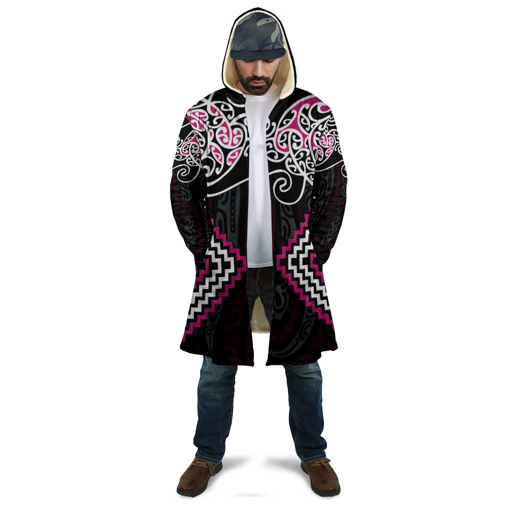 Pink Aotearoa Tukutuku Manawa Tapu Cloak Ta Moko Toi Maori - Polynesian Pride