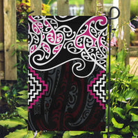 Pink Aotearoa Tukutuku Manawa Tapu Garden Flag Ta Moko Toi Maori LT9 Garden Flag Pink - Polynesian Pride