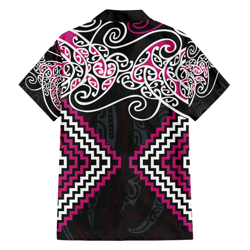 Pink Aotearoa Tukutuku Manawa Tapu Hawaiian Shirt Ta Moko Toi Maori LT9 - Polynesian Pride