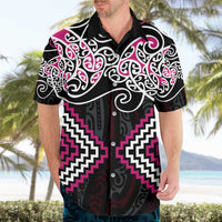 Pink Aotearoa Tukutuku Manawa Tapu Hawaiian Shirt Ta Moko Toi Maori LT9 - Polynesian Pride