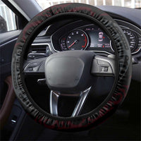 Pink Aotearoa Tukutuku Manawa Tapu Steering Wheel Cover Ta Moko Toi Maori LT9 - Polynesian Pride