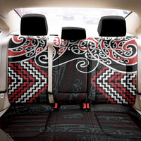 Red Aotearoa Tukutuku Manawa Tapu Back Car Seat Cover Ta Moko Toi Maori LT9 - Polynesian Pride