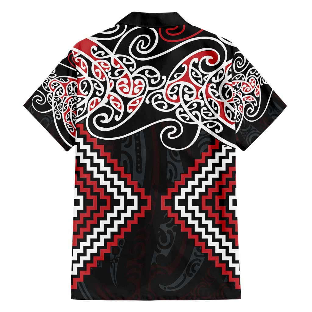 Red Aotearoa Tukutuku Manawa Tapu Hawaiian Shirt Ta Moko Toi Maori LT9 - Polynesian Pride
