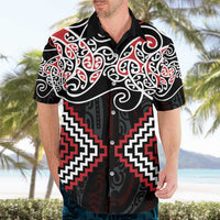 Red Aotearoa Tukutuku Manawa Tapu Hawaiian Shirt Ta Moko Toi Maori LT9 - Polynesian Pride