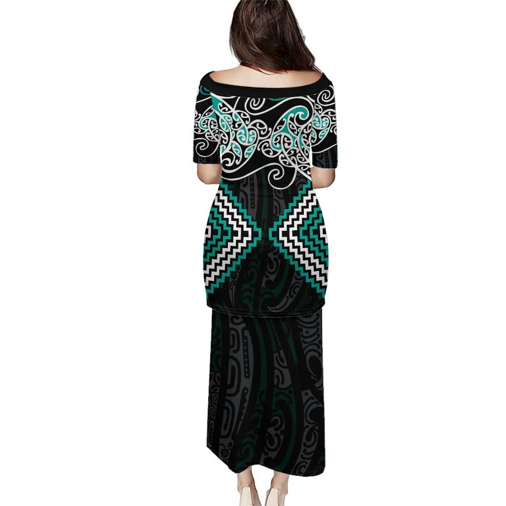 Turquoise Aotearoa Tukutuku Manawa Tapu Puletasi Ta Moko Toi Maori