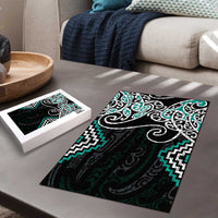 Turquoise Aotearoa Tukutuku Manawa Tapu Puzzle Ta Moko Toi Maori - Polynesian Pride
