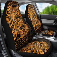 Gold Couple Dolphins Maori Polynesian Style Car Seat Cover LT9 - Polynesian Pride