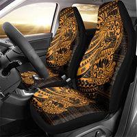 Gold Couple Dolphins Maori Polynesian Style Car Seat Cover LT9 - Polynesian Pride