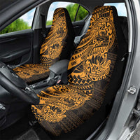 Gold Couple Dolphins Maori Polynesian Style Car Seat Cover LT9 - Polynesian Pride
