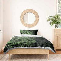 Green Couple Dolphins Maori Polynesian Style Bedding Set