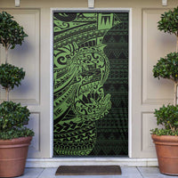 Green Couple Dolphins Maori Polynesian Style Door Cover LT9 Green - Polynesian Pride
