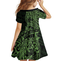 Green Couple Dolphins Maori Polynesian Style Family Matching Puletasi and Hawaiian Shirt LT9 - Polynesian Pride