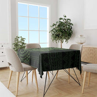 Green Couple Dolphins Maori Polynesian Style Tablecloth