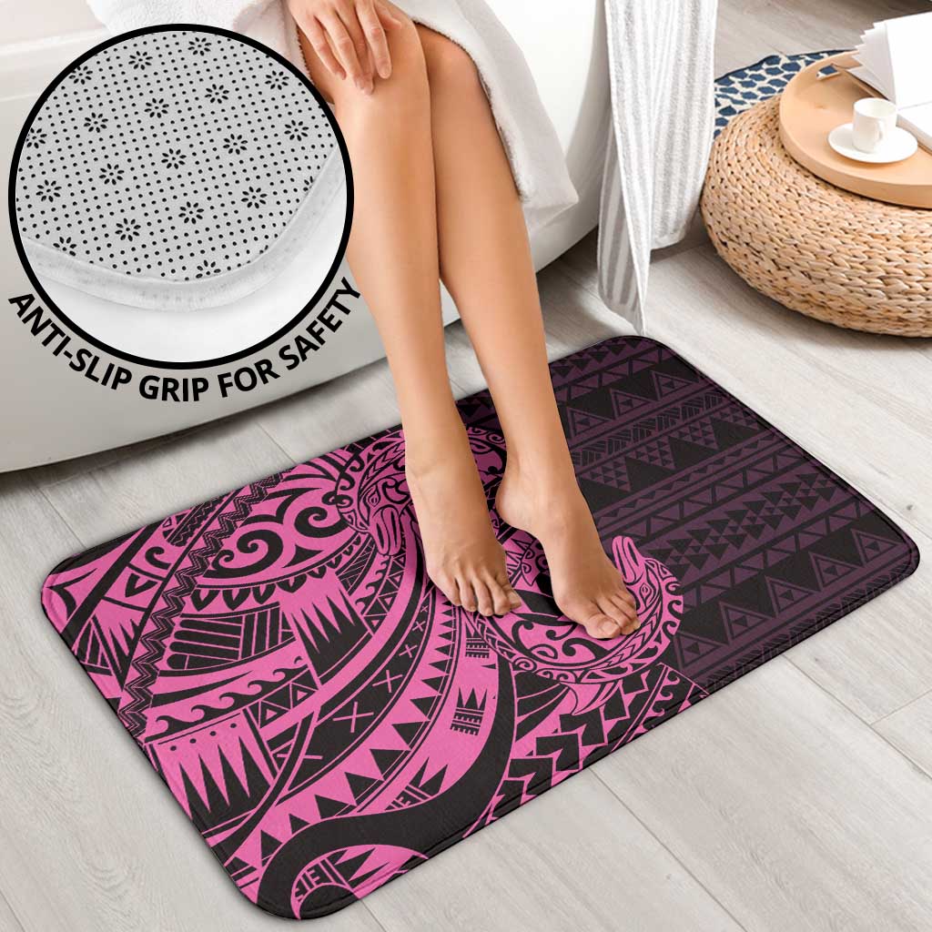 Pink Couple Dolphins Maori Polynesian Style Bathroom Set - Polynesian Pride