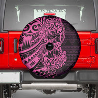 Pink Couple Dolphins Maori Polynesian Style Spare Tire Cover LT9 - Polynesian Pride