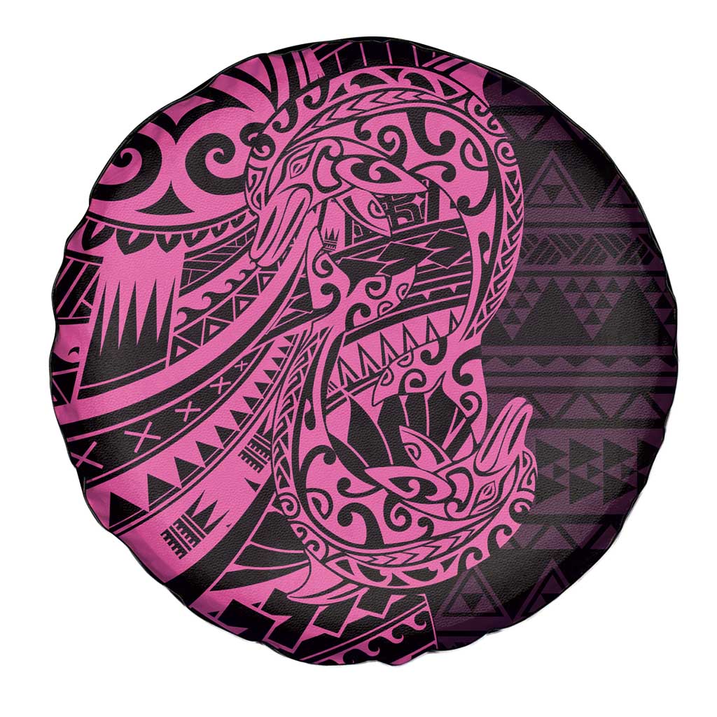 Pink Couple Dolphins Maori Polynesian Style Spare Tire Cover LT9 - Polynesian Pride