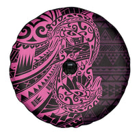Pink Couple Dolphins Maori Polynesian Style Spare Tire Cover LT9 - Polynesian Pride