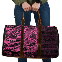 Pink Couple Dolphins Maori Polynesian Style Travel Bag LT9 Pink - Polynesian Pride
