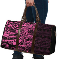 Pink Couple Dolphins Maori Polynesian Style Travel Bag LT9 - Polynesian Pride