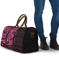 Pink Couple Dolphins Maori Polynesian Style Travel Bag LT9 - Polynesian Pride