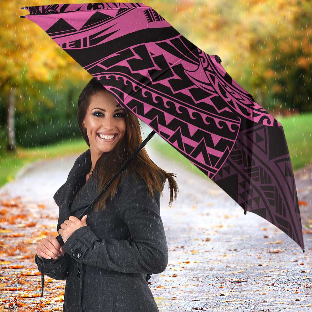 Pink Couple Dolphins Maori Polynesian Style Umbrella - Polynesian Pride