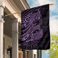 Purple Couple Dolphins Maori Polynesian Style Garden Flag LT9 House Flag Purple - Polynesian Pride