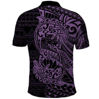 Purple Couple Dolphins Maori Polynesian Style Polo Shirt LT9 - Polynesian Pride