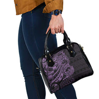 Purple Couple Dolphins Maori Polynesian Style Shoulder Handbag LT9 - Polynesian Pride