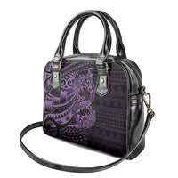 Purple Couple Dolphins Maori Polynesian Style Shoulder Handbag LT9 - Polynesian Pride