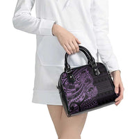Purple Couple Dolphins Maori Polynesian Style Shoulder Handbag LT9 - Polynesian Pride