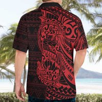 Red Couple Dolphins Maori Polynesian Style Hawaiian Shirt LT9 - Polynesian Pride