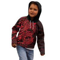 Red Couple Dolphins Maori Polynesian Style Kid Hoodie LT9 - Polynesian Pride