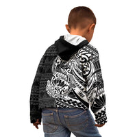 White Couple Dolphins Maori Polynesian Style Kid Hoodie LT9 - Polynesian Pride