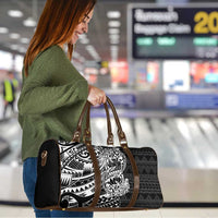 White Couple Dolphins Maori Polynesian Style Travel Bag - Polynesian Pride