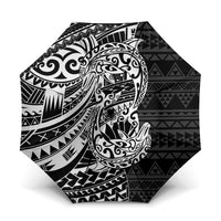 White Couple Dolphins Maori Polynesian Style Umbrella - Polynesian Pride