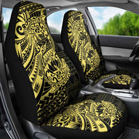 Yellow Couple Dolphins Maori Polynesian Style Car Seat Cover LT9 - Polynesian Pride